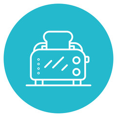 Toaster icon vector image. Can be used for Morning and Breakfast.