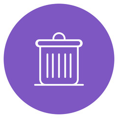 Dustbin icon vector image. Can be used for House Cleaning.