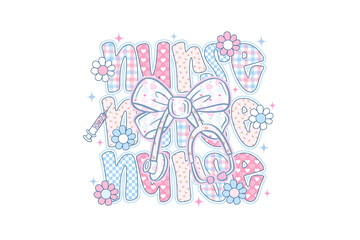 Coquette Nurse Design with Stethoscope Tied Like Ballet Slippers for Sublimation T Shirt Design © Lemon