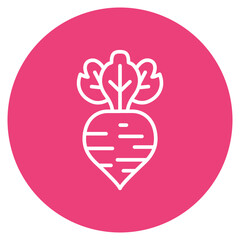 Obraz premium Beet icon vector image. Can be used for Fruits and Vegetables.