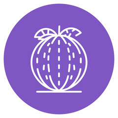 Rockmelon icon vector image. Can be used for Fruits and Vegetables.