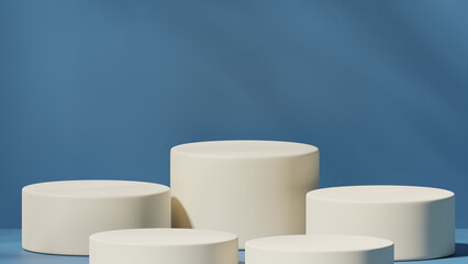 white product background blue BG