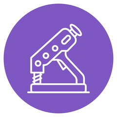 Riveter icon vector image. Can be used for Electrician Tools.