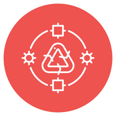 Programming Cycle icon vector image. Can be used for Computer Programming.