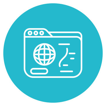 Python File icon vector image. Can be used for Computer Programming.