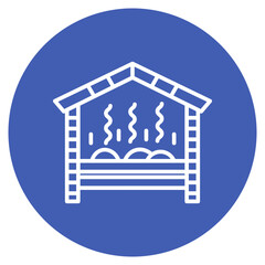 Sauna icon vector image. Can be used for Spa.