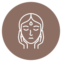 Facial Treatment icon vector image. Can be used for Spa.