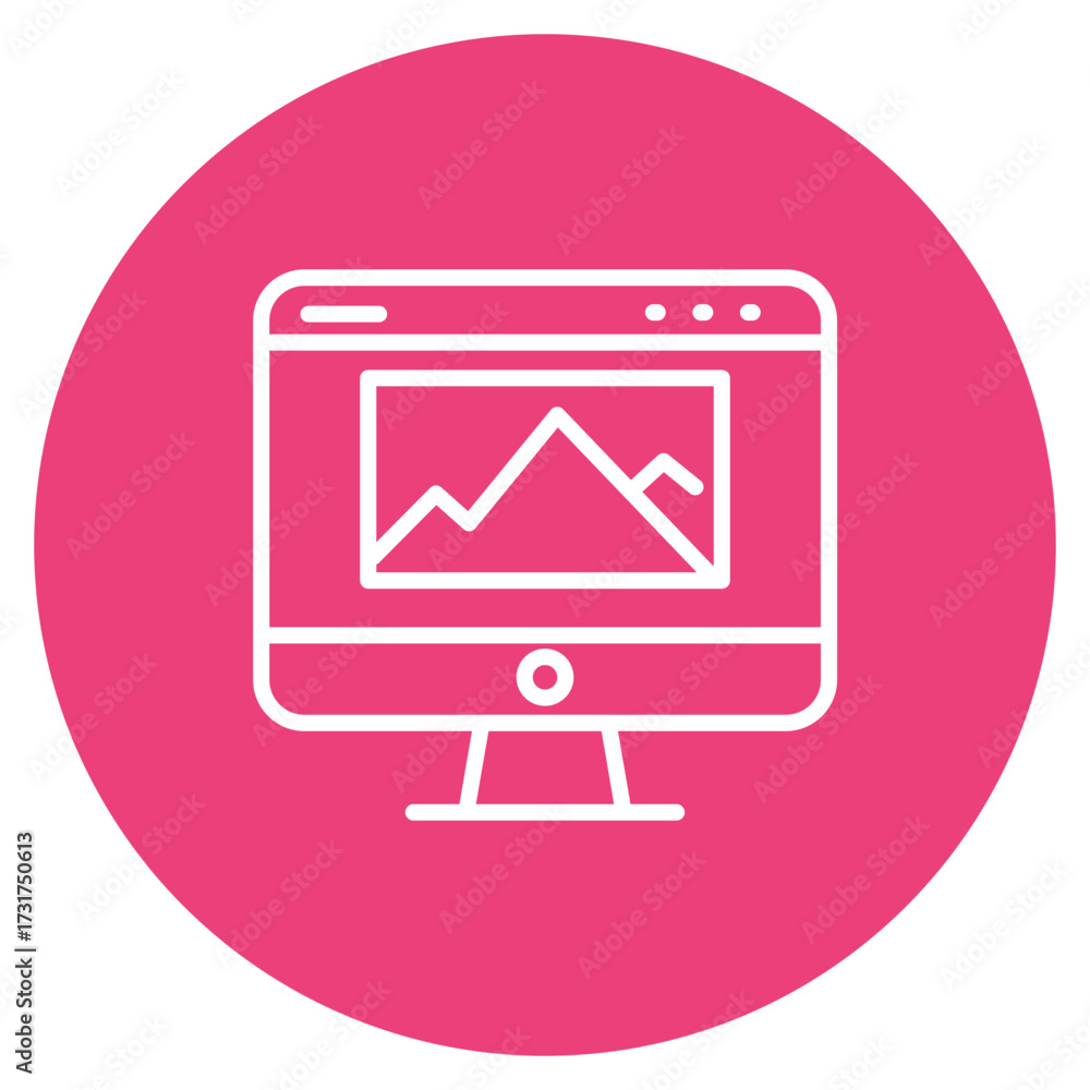 Wall mural web design icon vector image. can be used for seo and web.