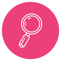Magnifying Glass icon vector image. Can be used for Seo and Web.