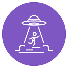 Abduction icon vector image. Can be used for Science Fiction.
