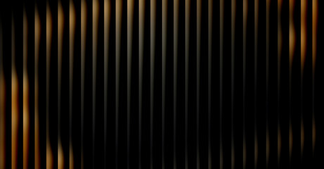 Fototapeta premium Orange to Yellow Gradient Waveform Background Abstract Vertical Glowing Lines with Heat Effect