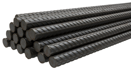 Durable steel rebar bundles for construction projects, showcasing strength and reliability, essential building material for modern infrastructure needs