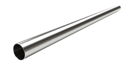 Sleek silver metal cone pipe, perfect for industrial designs or abstract concepts, creating a modern and minimalist aesthetic with its clean lines and smooth surface