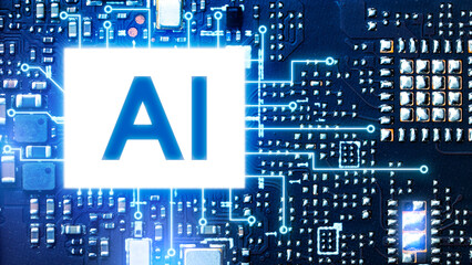 AI(Artificial Intelligence) concept. deep learning.