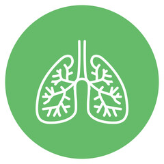 Bronchi icon vector image. Can be used for Human Anatomy.