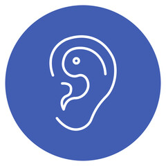 Inner Ear icon vector image. Can be used for Human Anatomy.