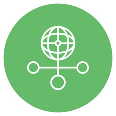Network Integration icon vector image. Can be used for Networking.