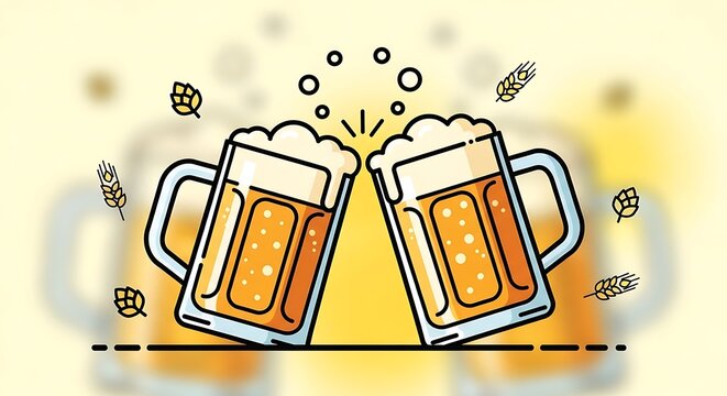 Beer Toast Celebration.