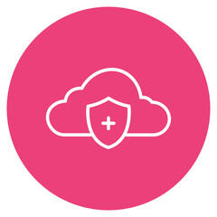 Network Data Protection icon vector image. Can be used for Networking.