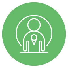 Find Us icon vector image. Can be used for Contact Us.