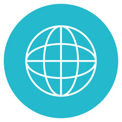 Globe icon vector image. Can be used for Earth Day.