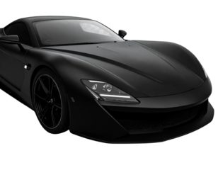  High-End Supercar with Clear Space for Text PNG