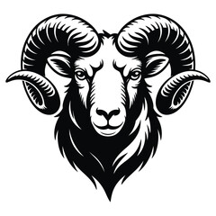 vector illustration of a goat