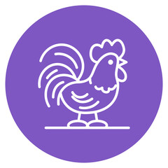 Rooster icon vector image. Can be used for Festa Junina.