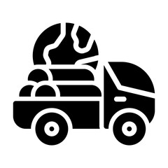 Obraz premium truck Solid icon