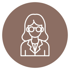 Scientist icon vector image. Can be used for Lab.