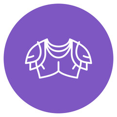 Chest Armor icon vector image. Can be used for Rugby.