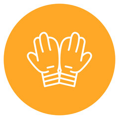 Rugby Gloves icon vector image. Can be used for Rugby.