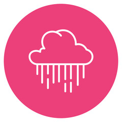 Ocean Rain icon vector image. Can be used for Ocean.