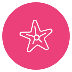 Fototapeta premium Starfish icon vector image. Can be used for Ocean.