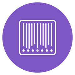 Barcode icon vector image. Can be used for Supermarket.