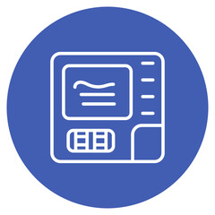 Atm icon vector image. Can be used for Supermarket.