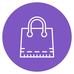 Shopping Bag icon vector image. Can be used for Supermarket.