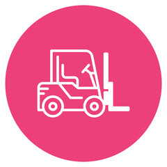 Fork Lift icon vector image. Can be used for Manufacturing.