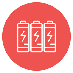 Swappable Batteries icon vector image. Can be used for Battery and Power.