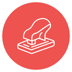 Hole Punch icon vector image. Can be used for Shoemaker.