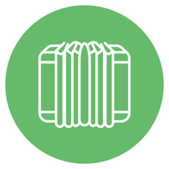 Accordion icon vector image. Can be used for Oktoberfest.
