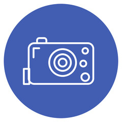 Smart Camera icon vector image. Can be used for Biometrics.