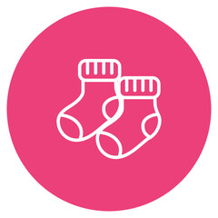 Baby Socks icon vector image. Can be used for Baby Shower.