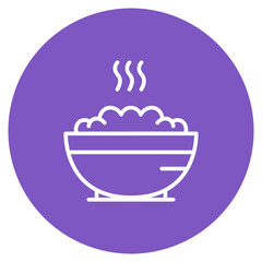 Food Bowl icon vector image. Can be used for Baby Shower.