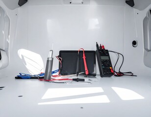 Electronic repair tools and equipment for diagnostics in a clean mobile workspace