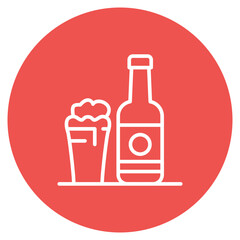 Local Brews icon vector image. Can be used for Bowling.