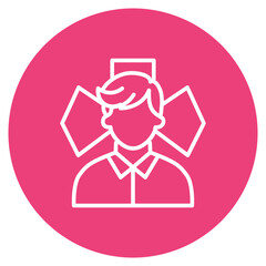 Paramedic icon vector image. Can be used for Diversity.