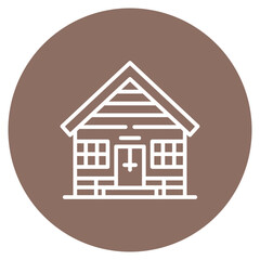 Bungalow icon vector image. Can be used for Beach Resort.