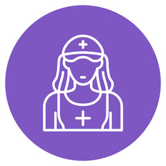 Lifeguard Female icon vector image. Can be used for Beach Resort.