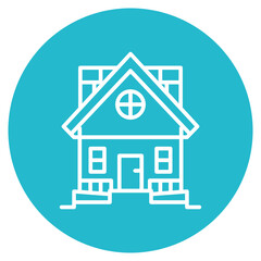 Mansion icon vector image. Can be used for Luxury.